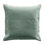 Couvre-lit 2 personnes avec 2 housses de coussin – 240 × 260 cm – Microfibre Romane Cèdre