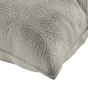 Couvre-lit 2 personnes avec 2 housses de coussin – 240 × 260 cm – Microfibre Romane Gris