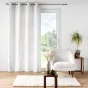 Rideau a oeillets 135 x 260 cm velours devore eva Blanc
