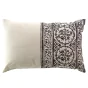 Coussin déhoussable 40 x 60 cm poly-coton Isalina Noir