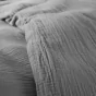 Pack Housse de couette 240 x 220 cm Gaze de coton + drap housse 140x190 Ardoise