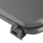 Abatt. wc charnieres plastique 18 pouces mdf uni vitamine sdb Anthracite