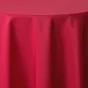 Nappe ronde Ø 180 cm – Polyester uni – Essentiel Rouge – Finition ourlet