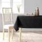 Nappe de Table XXL 140 x 300 cm – Polyester Uni – Teinte Noir 
