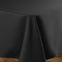 Nappe de Table XXL 140 x 300 cm – Polyester Uni – Teinte Noir 