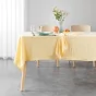  Nappe rectangle 140 x 240 cm – Microfibre unie lavée – Finition ourlet – SUZY Jaune