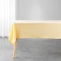  Nappe rectangle 140 x 240 cm – Microfibre unie lavée – Finition ourlet – SUZY Jaune