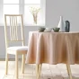 Nappe ronde Ø 180 cm – Polyester uni – Essentiel  Blush – Finition ourlet