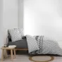 Housse de couette imprimé 260 x 240 cm 100% coton + 2 taies Arcadia