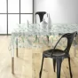 Nappe cristal rectangle 140 x 240 cm pvc imprime 14/100e aurea Sans