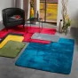  Tapis Rectangle 120x170 cm – Flanelle Unie Ultra Douce – Gris – Finition Biais