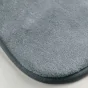  Tapis Rectangle 120x170 cm – Flanelle Unie Ultra Douce – Gris – Finition Biais
