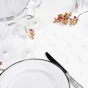 Nappe rectangle 140 x 250 cm jacquard fils metallises les rennes Blanc/argent