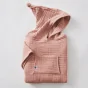poncho enfant mixte 6/10 ans gaze de coton unie gaïa rose pêche