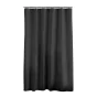 Rideau de douche avec crochets 180 x 200 cm –  ESSENCIA Noir – Imperméable & déco