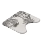 tapis contour wc 45 x 45 cm microfibre imprimee cocoty des. place