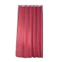 RIDEAU DE DOUCHE AVEC CROCHETS 180 x 200 CM JACQUARD UNI QUARTZ FRAMBOISE
