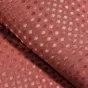 RIDEAU DE DOUCHE AVEC CROCHETS 180 x 200 CM JACQUARD UNI QUARTZ TERRACOTTA