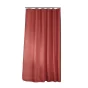 RIDEAU DE DOUCHE AVEC CROCHETS 180 x 200 CM JACQUARD UNI QUARTZ TERRACOTTA