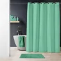 RIDEAU DOUCHE+OEIL. CLIPSABLES 180x200 CM MICROFIBRE GAUFREE UNIE DOTTY TILLEUL
