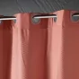 RIDEAU DOUCHE+OEIL. CLIPSABLES 180x200 CM MICROF. GAUFREE UNIE DOTTY TERRACOTTA