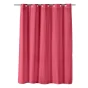 RIDEAU DOUCHE+OEIL. CLIPSABLES 180x200 CM MICROF. GAUFREE UNIE DOTTY FRAMBOISE