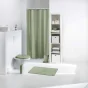 RIDEAU DE DOUCHE 180 x 200 CM PEVA UNI VITAMINE SDB SAUGE