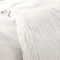 Housse de couette 240 x 220 cm en gaze de coton naturelle + 2 taies Blanc