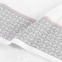 Drap de douche 70 x 130 cm éponge unie jacquard Belina Blanc
