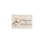 Tapis rectangle 40 x 60 cm imprime digital happiness Sans