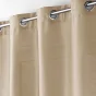Lot de 2 Rideaux shantung brillant 140 x 240 cm Shana Beige