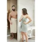 Drap de Bain 90 x 150 cm - Double Gaze de Coton 220 g/m² - Gaia Rose Pêche