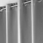 Rideau a oeillets 135 x 260 cm 100% occultant thermique uni occultissime Gris