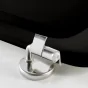 Abattant wc charnieres metal 37.5 x 46 cm mdf uni mat matteis Noir