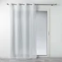 Voilage a oeillets 140 x 240 cm polycoton uni Mitsy Blanc