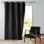 Rideau tamisant 135 x 260 cm isolant thermique Micropolar Noir