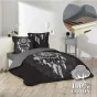 Pack housse de couette 220x240 cm Ista + drap housse 140x190x30 Gris