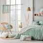 Coussin dehoussable compresse 45 x 45 cm velours devore clover Sans