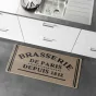 Tapis anti dérapant rectangle 50 x 120 cm bouclette Troquet