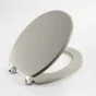 Abattant wc charnieres metal 37.5 x 46 cm mdf uni mat matteis Taupe