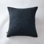 Taie d'oreiller gaze de coton tissée 60 x 60 cm gaïa mix Bleu marine