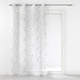 Panneau a oeillets 140 x 240 cm voile sable brode edenia Gris