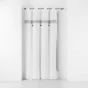 Rideau tamisant 140 x 240 cm 100% coton brodé  Amaya Gris