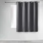 Lot de 4 rideaux à œillets occultants unis petite hauteur 140 x 180 cm - Anthracite