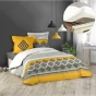 Pack housse de couette 220x240 cm Azagao + drap housse 140x190 Blanc