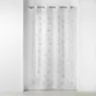 Panneau a oeillets 140 x 240 cm voile sable brode hoops Gris