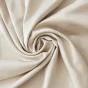 Pack Housse de couette 240 x 220 cm bambou de satin 120 fils Salomé + Drap housse 140 x 190 cm  Naturel