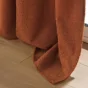Rideau a oeillets 140 x 240 cm bouclette unie wooly Terracotta