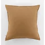 Taie d'oreiller flanelle 63 x 63 cm candice camel Marron