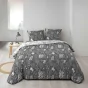 Housse de couette imprimée 240 x 220 cm + 2 taies 100% coton Suzanne